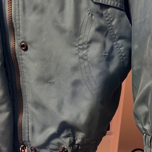 Towne by London Fog teal winter coat with zip out puffer lining, medium - Picture 6 of 15